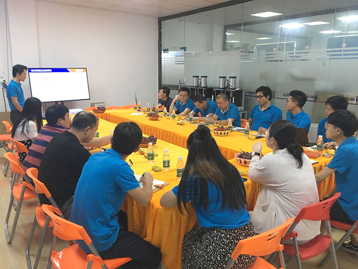 海瑞思科技年中總結大會現(xiàn)場